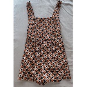 Envelope style corduroy romper